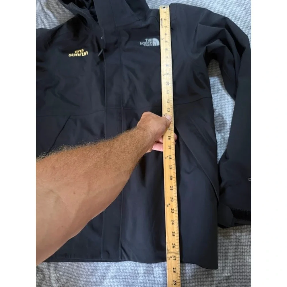 The North Face Sunrun Apex Flex Jacket Mens Large Black Hooded Windbreaker.